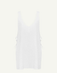 Riviera Mini Dress - White Crinkle Linen