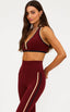 Ida Top Maroon Merlot Colorblock