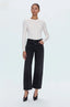 Lexi Mid Rise Bowed Straight Jean - Silver Screen