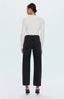 Lexi Mid Rise Bowed Straight Jean - Silver Screen