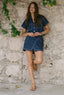 Ashley Wrap Skirt - Midnight Cotton Poplin