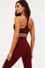 Ida Top Maroon Merlot Colorblock