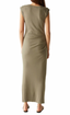 Calliope Power Shoulder Maxi Dress