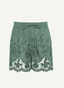 Flora Short - Sea Green Beachside Broderie