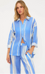 Cassidy Top Harbor Stripe Linen