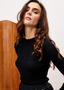 Geranium Black Sweater