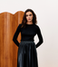 Geranium Black Sweater