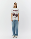 ZENASW PRINTED T-SHIRT - Snow white