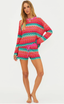 Beach Sweater Strawberry Ice Chevron