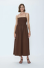 Bianca Shirred Bodice Dress - Bruna